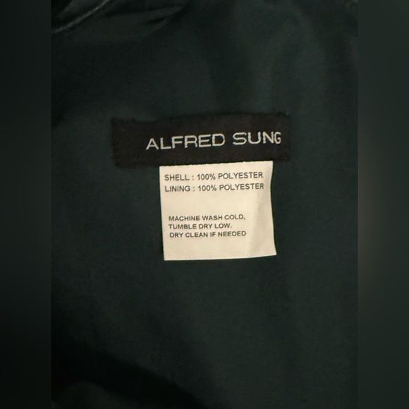 Alfred Sung Evergreen One-Shoulder Bow A-Line Gown Size 18 $279 D875 - Picture 9 of 12